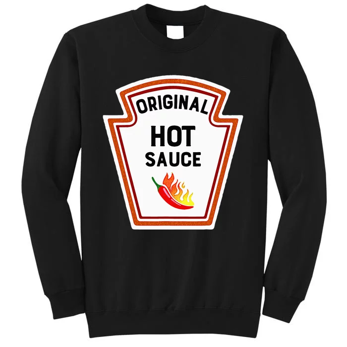 Funny Group Condiments Halloween Costume Original Hot Sauce Tall Sweatshirt