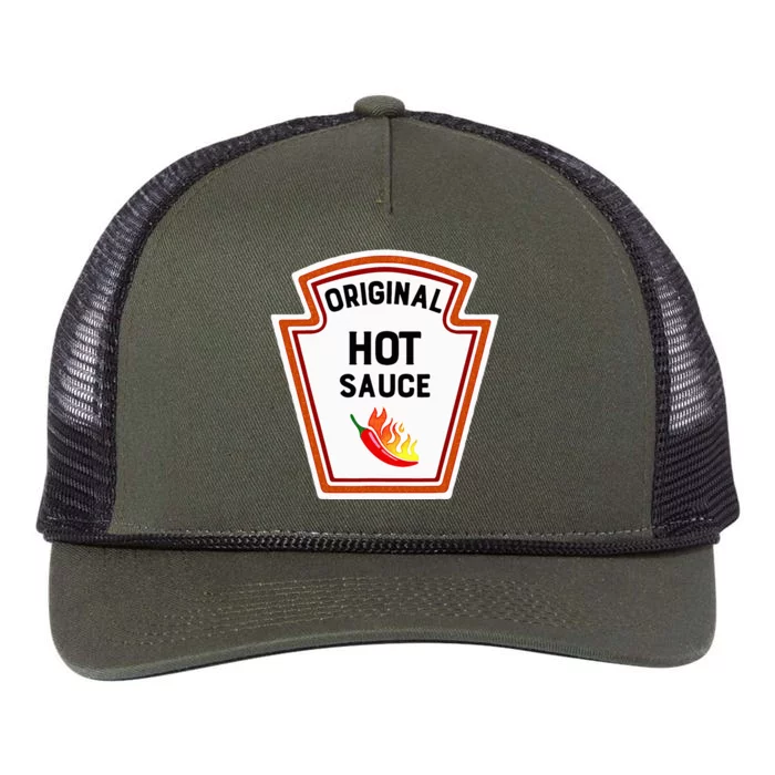 Funny Group Condiments Halloween Costume Original Hot Sauce Retro Rope Trucker Hat Cap