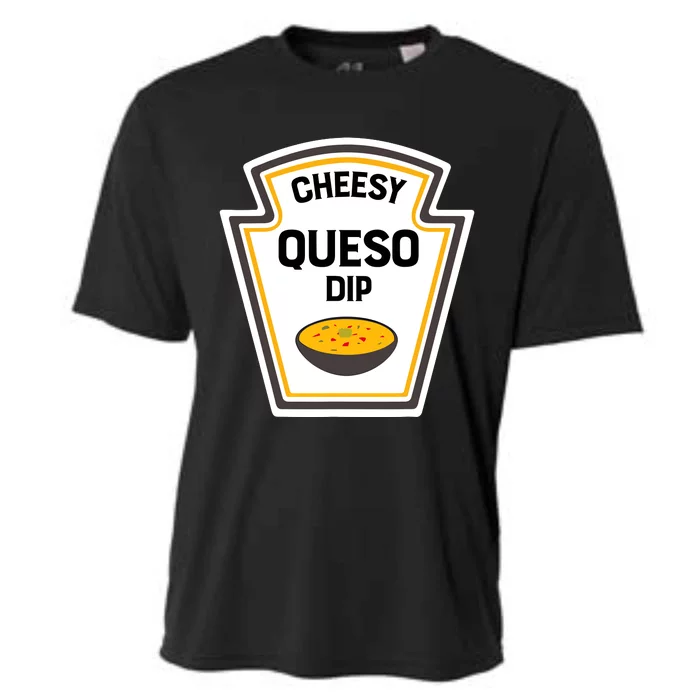 Funny Group Condiments Halloween Costume Cheesy Queso Dip Cooling Performance Crew T-Shirt