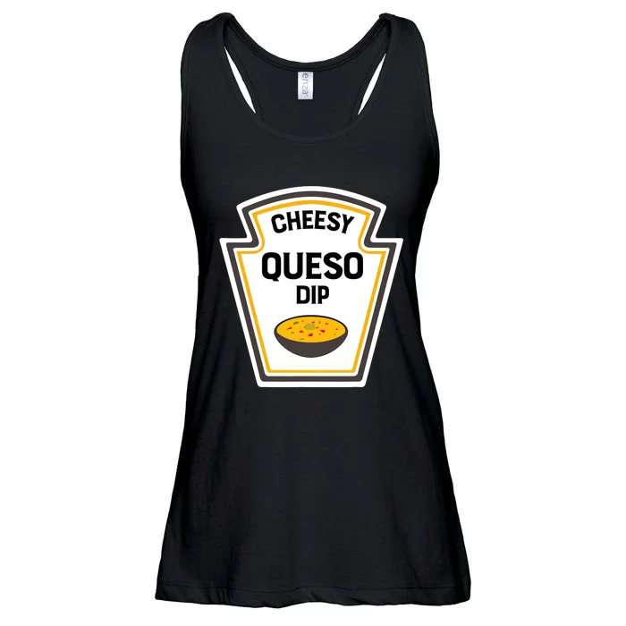 Funny Group Condiments Halloween Costume Cheesy Queso Dip Ladies Essential Flowy Tank