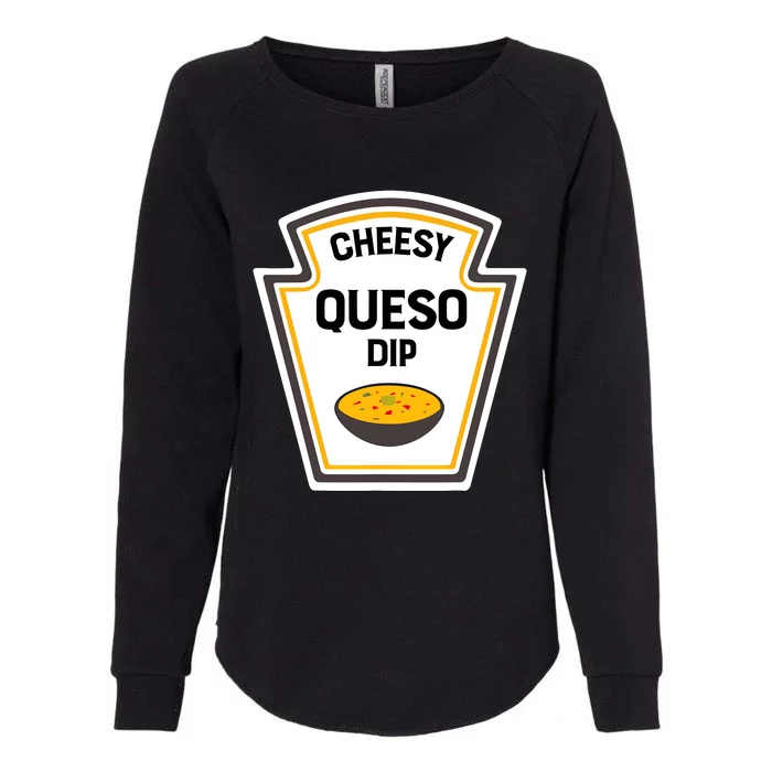 Funny Group Condiments Halloween Costume Cheesy Queso Dip Womens California Wash Sweatshirt