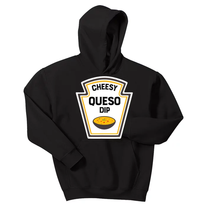 Funny Group Condiments Halloween Costume Cheesy Queso Dip Kids Hoodie