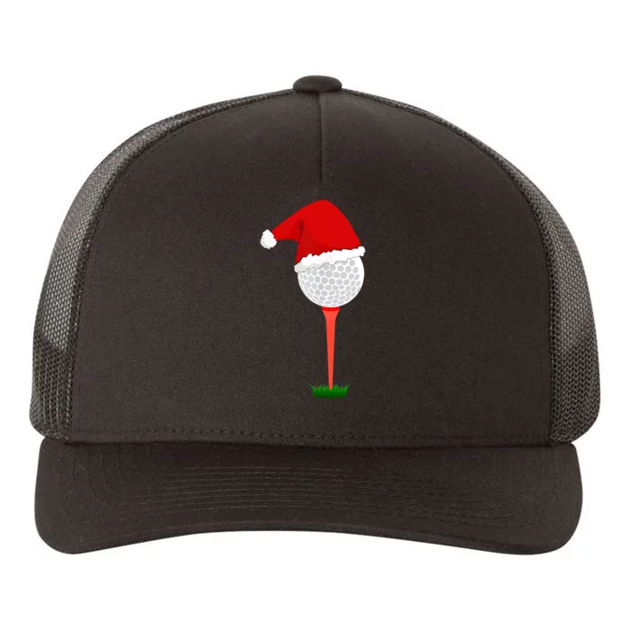 Funny Golfing Christmas Tee Holiday Golf Ball TShirt Yupoong Adult 5-Panel Trucker Hat