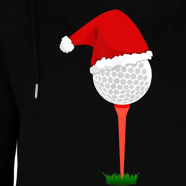 Funny Golfing Christmas Tee Holiday Golf Ball TShirt Womens Funnel Neck Pullover Hood