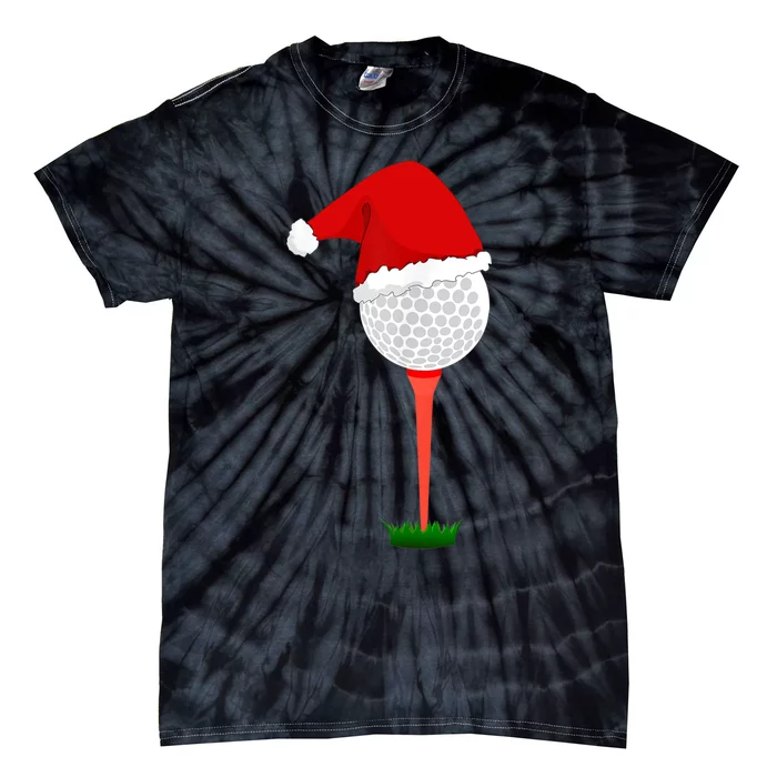 Funny Golfing Christmas Tee Holiday Golf Ball TShirt Tie-Dye T-Shirt