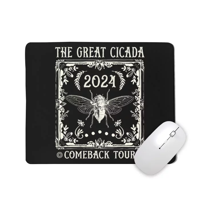 Funny Great Cicada Comeback 2024 Insect Invasion Mousepad