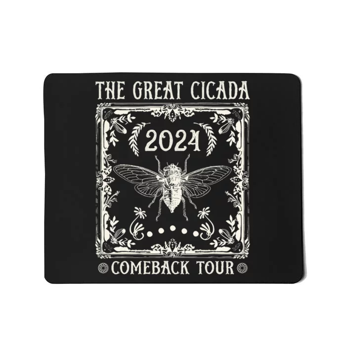 Funny Great Cicada Comeback 2024 Insect Invasion Mousepad