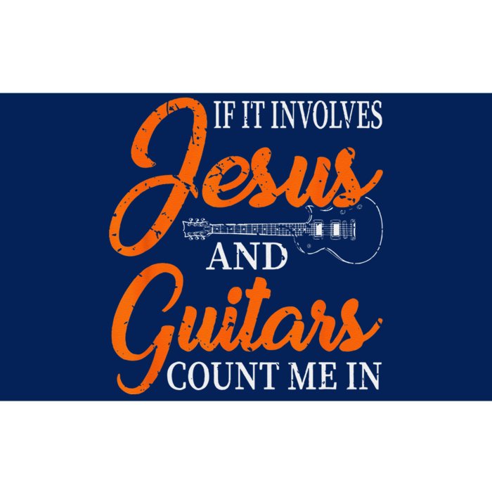 Funny Guitarist Christian Religious Guitar Player Gift Jesus Bumper Sticker