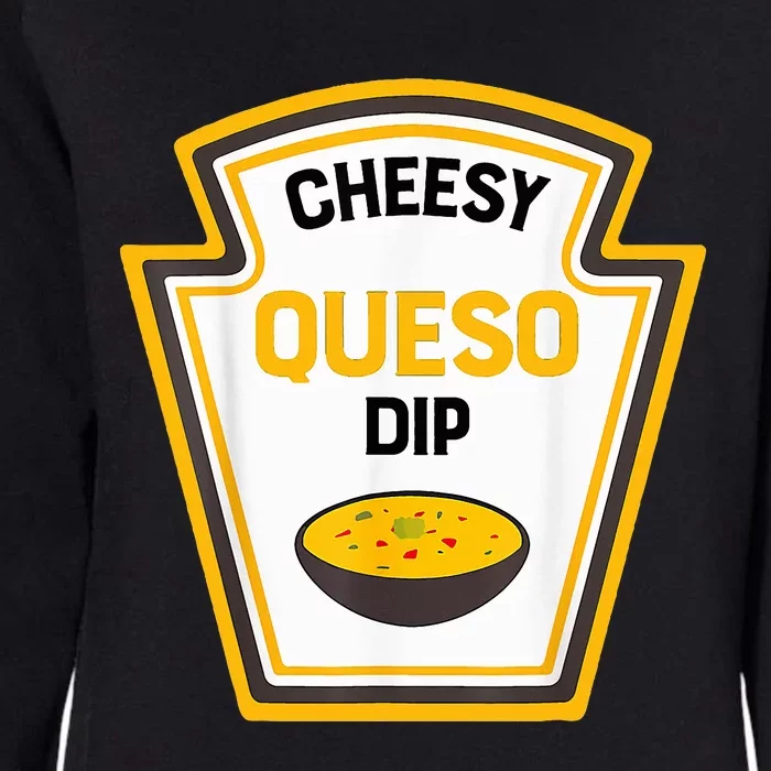 Funny Group Condiments Halloween Costume Cheesy Queso Dip Womens California Wash Sweatshirt