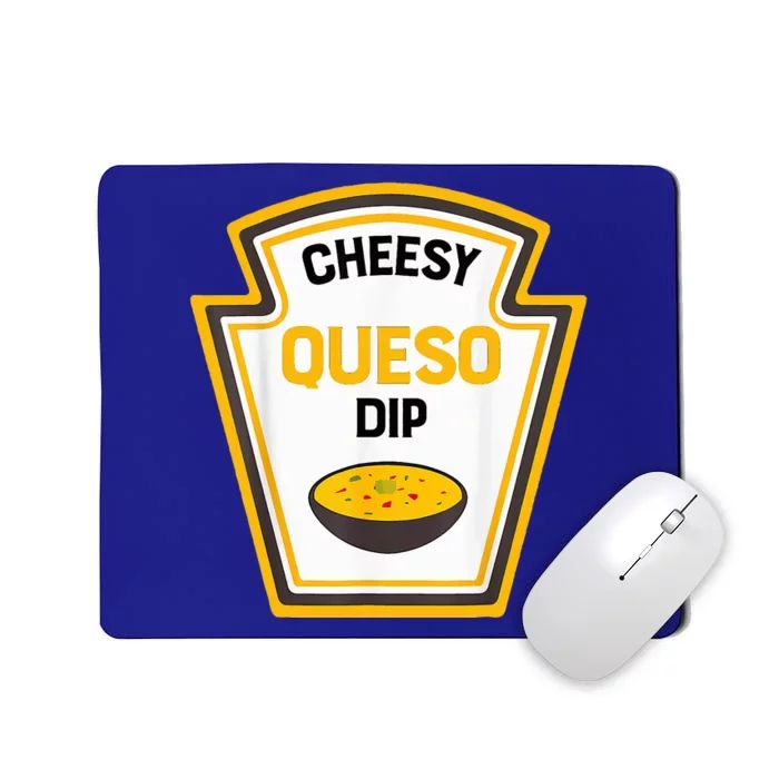 Funny Group Condiments Halloween Costume Cheesy Queso Dip Mousepad