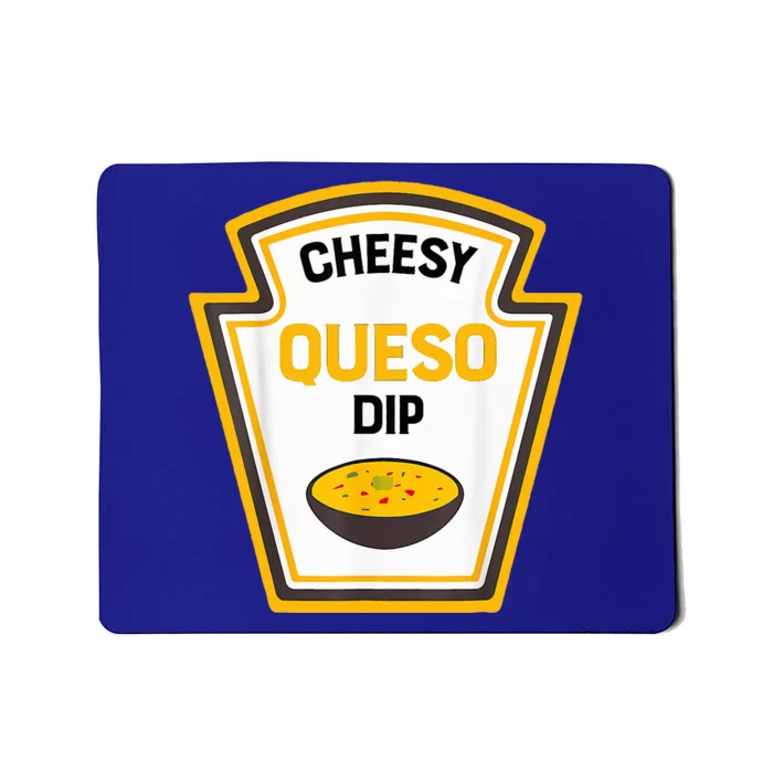 Funny Group Condiments Halloween Costume Cheesy Queso Dip Mousepad