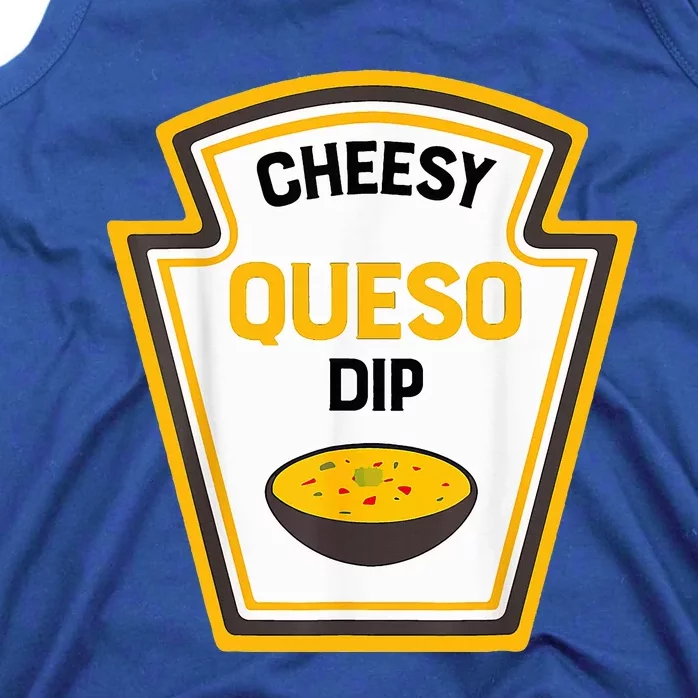 Funny Group Condiments Halloween Costume Cheesy Queso Dip Tank Top