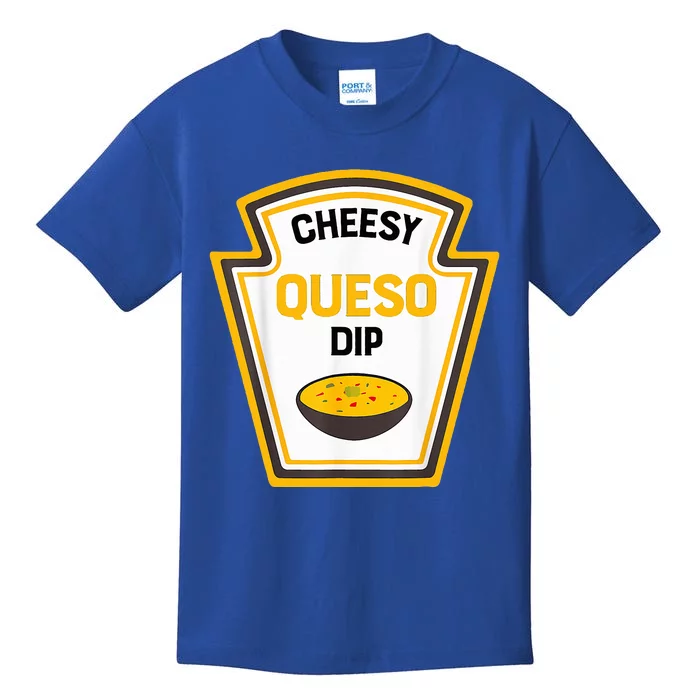 Funny Group Condiments Halloween Costume Cheesy Queso Dip Kids T-Shirt