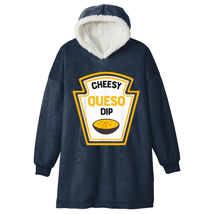 Funny Group Condiments Halloween Costume Cheesy Queso Dip Hooded Wearable Blanket