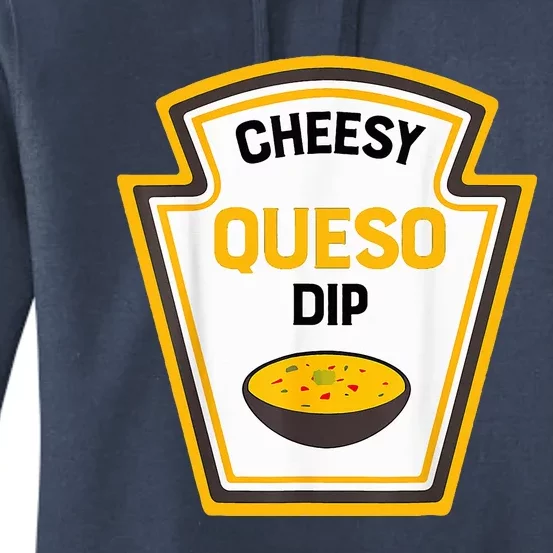 Funny Group Condiments Halloween Costume Cheesy Queso Dip Women's Pullover Hoodie