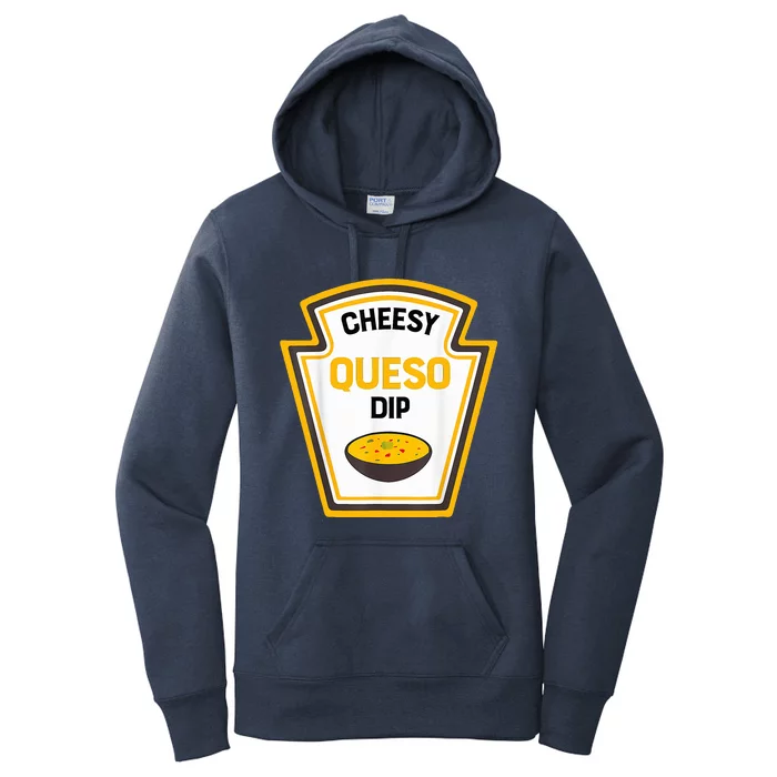 Funny Group Condiments Halloween Costume Cheesy Queso Dip Women's Pullover Hoodie