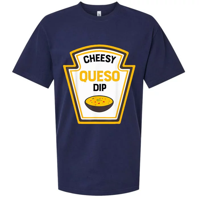 Funny Group Condiments Halloween Costume Cheesy Queso Dip Sueded Cloud Jersey T-Shirt