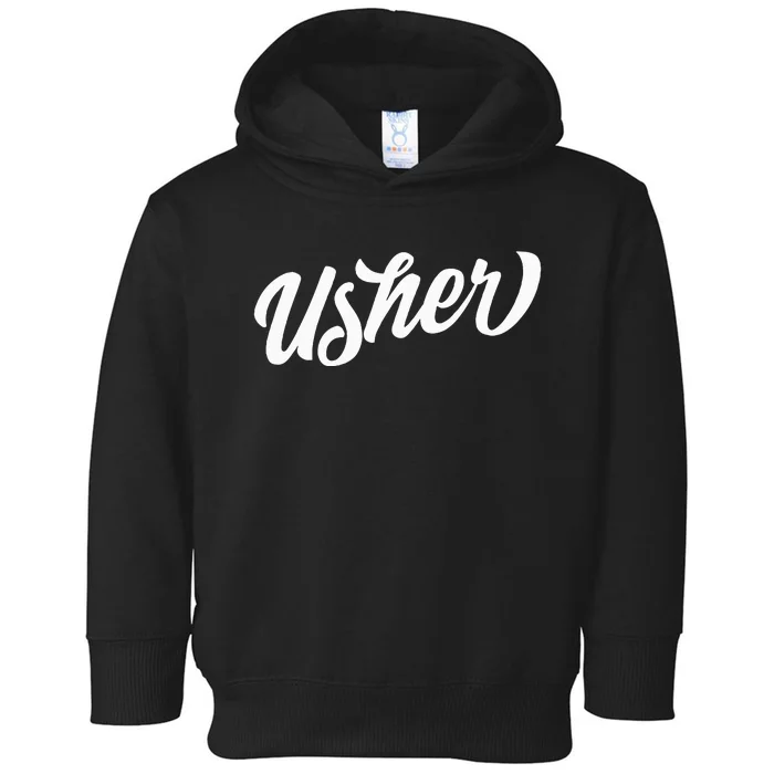 funny Groom's Crew Usher Bachelor for Groom Toddler Hoodie