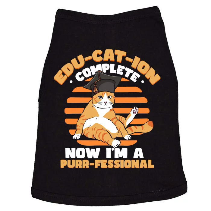 Funny Graduation Cat Doggie Tank