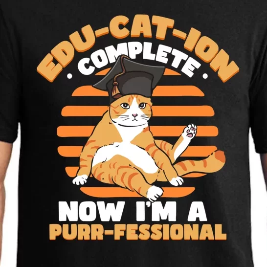 Funny Graduation Cat Pajama Set