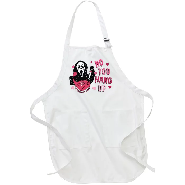 Funny Ghost Calling Halloween Costume NoYou Hang Up Full-Length Apron With Pocket