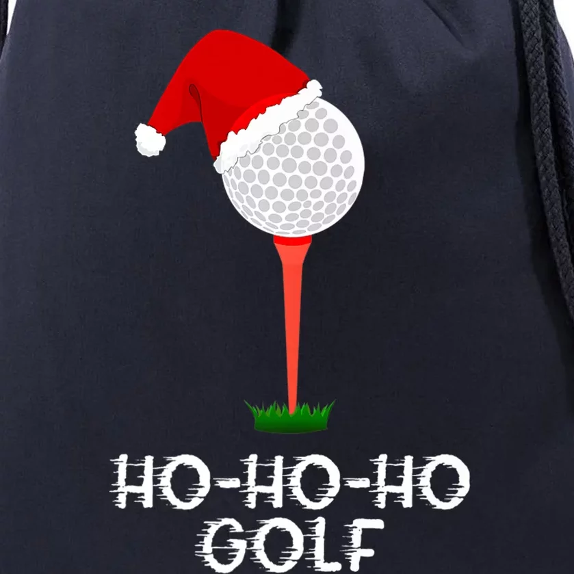 Funny Golfing Christmas Shirt Holiday Golf Ball Drawstring Bag