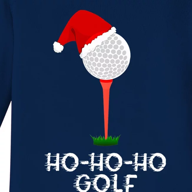 Funny Golfing Christmas Shirt Holiday Golf Ball Baby Long Sleeve Bodysuit