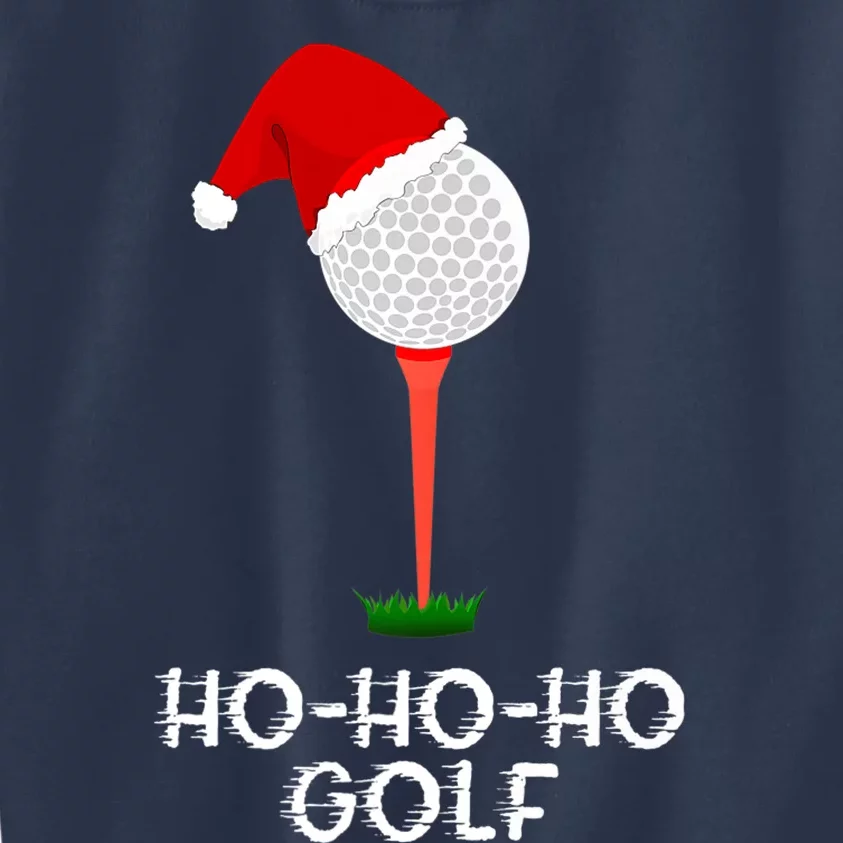 Funny Golfing Christmas Shirt Holiday Golf Ball Kids Sweatshirt