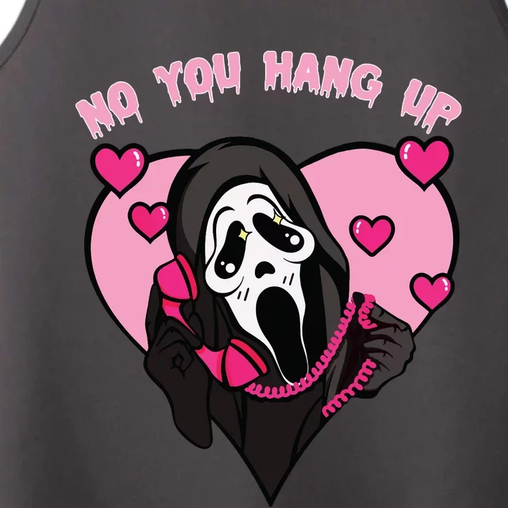 Funny Ghost Calling Halloween Costume No You Hang Up Performance Tank