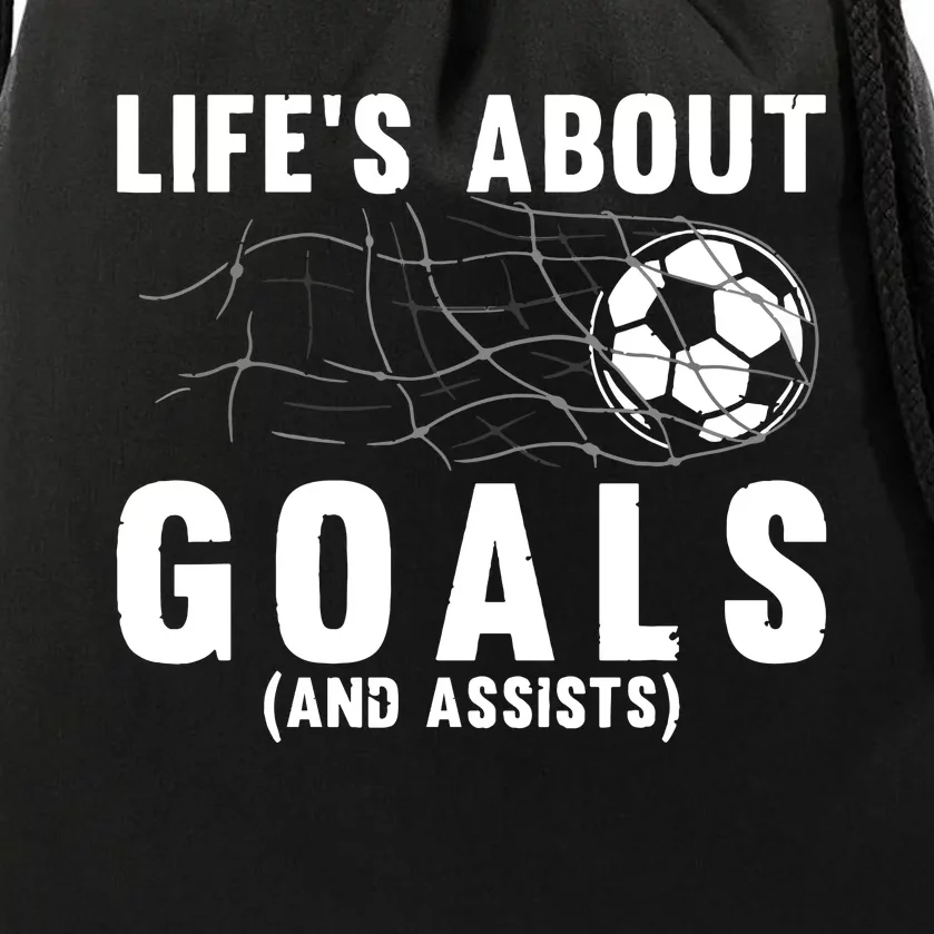 Football Goa Cool Soccer For Soccer Lovers Player L Gift Drawstring Bag