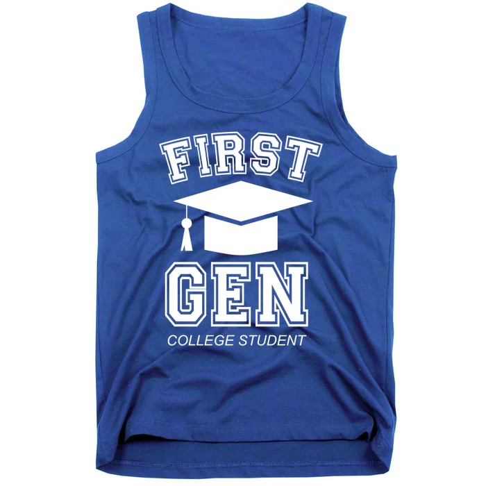 First Generation College Student Grad University Graduate Gift Tank Top