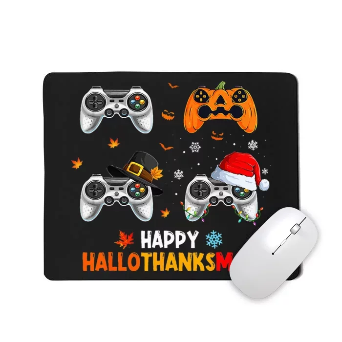 Festive Gaming Celebration Hallothanksmas Fun Mousepad