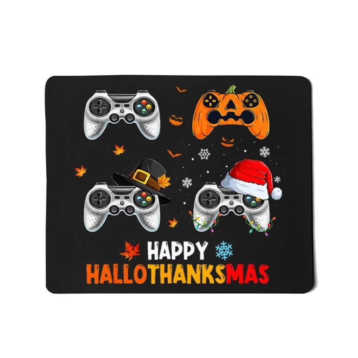 Festive Gaming Celebration Hallothanksmas Fun Mousepad