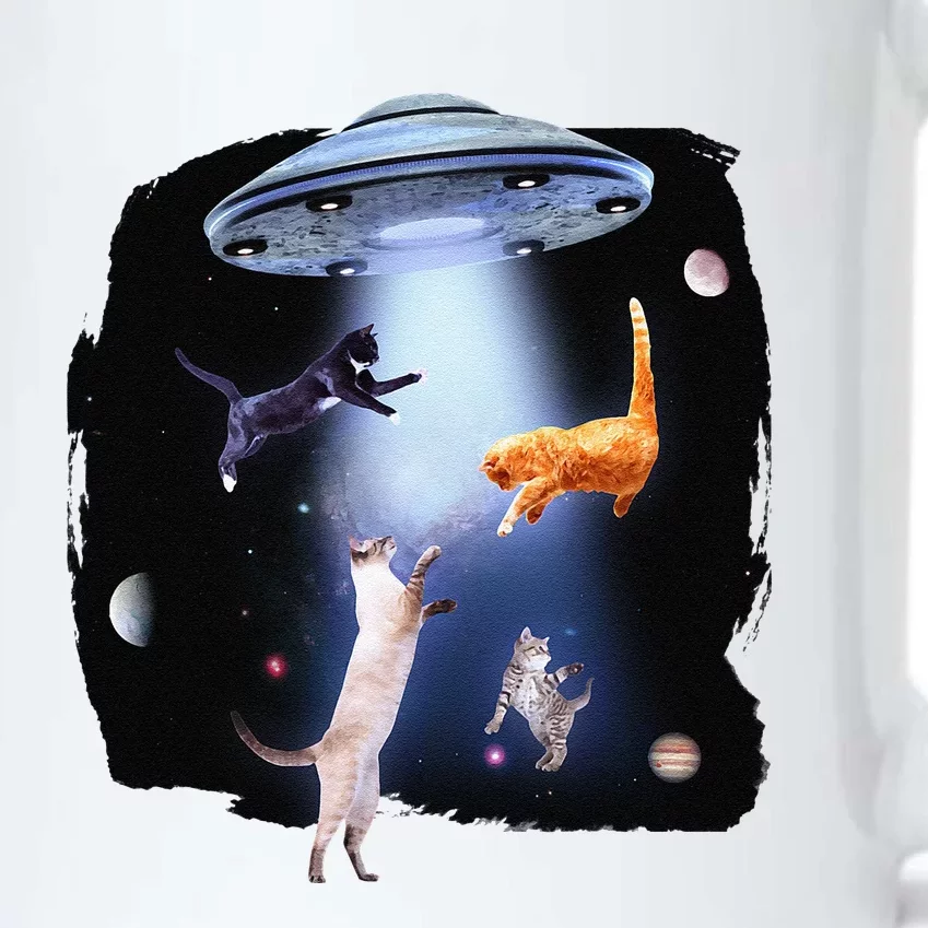 Funny Galaxy Cat Space Kitty Planets Galaxy Black Color Changing Mug