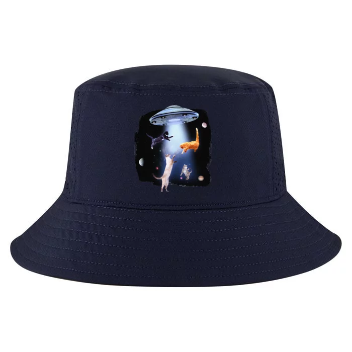 Funny Galaxy Cat Space Kitty Planets Galaxy Cool Comfort Performance Bucket Hat