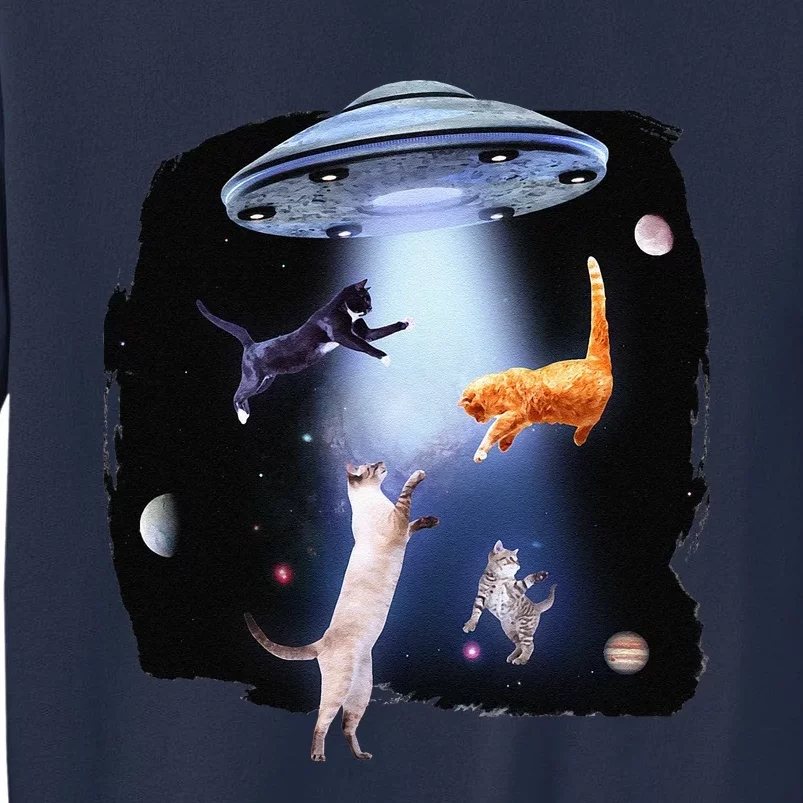 Funny Galaxy Cat Space Kitty Planets Galaxy Sweatshirt