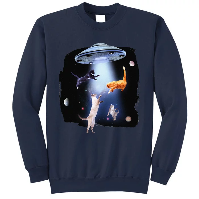 Funny Galaxy Cat Space Kitty Planets Galaxy Sweatshirt