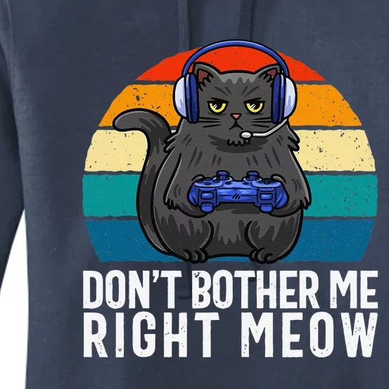 Funny Gaming Cat Gaming Tee Funny Cat Gamer Women's Pullover Hoodie