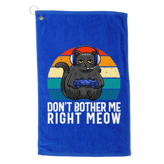 Funny Gaming Cat Gaming Tee Funny Cat Gamer Platinum Collection Golf Towel