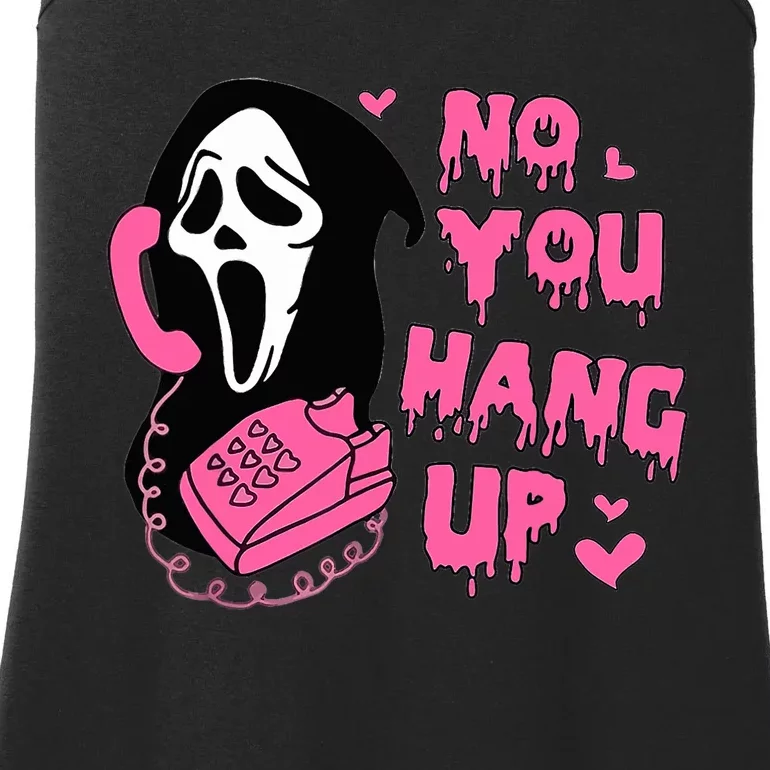 Funny Ghost Calling Halloween Costume No You Hang Up Ladies Essential Tank