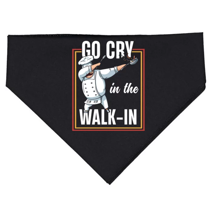 Funny Go Cry In The Walkin Dabbing Cook Kitchen Chef Gift USA-Made Doggie Bandana