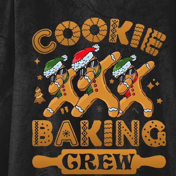 Festive Gingerbread Crew Pajamas Christmas Cookie Baking Team Hooded Wearable Blanket