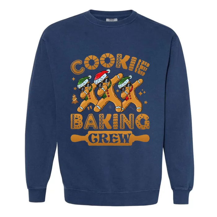 Festive Gingerbread Crew Pajamas Christmas Cookie Baking Team Garment-Dyed Sweatshirt