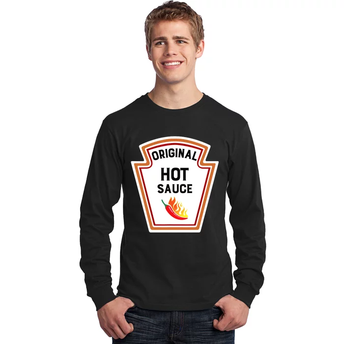 Funny Group Condiments Halloween Costume Original Hot Sauce Long Sleeve Shirt