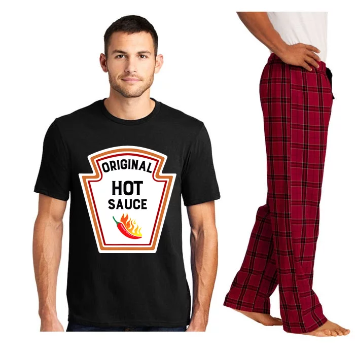 Funny Group Condiments Halloween Costume Original Hot Sauce Pajama Set