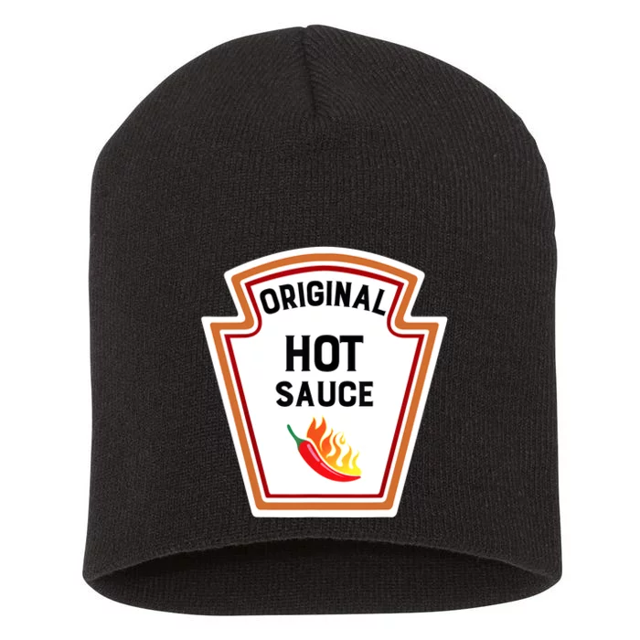 Funny Group Condiments Halloween Costume Original Hot Sauce Short Acrylic Beanie