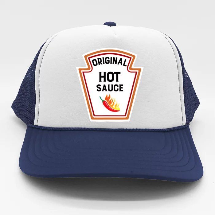 Funny Group Condiments Halloween Costume Original Hot Sauce Trucker Hat