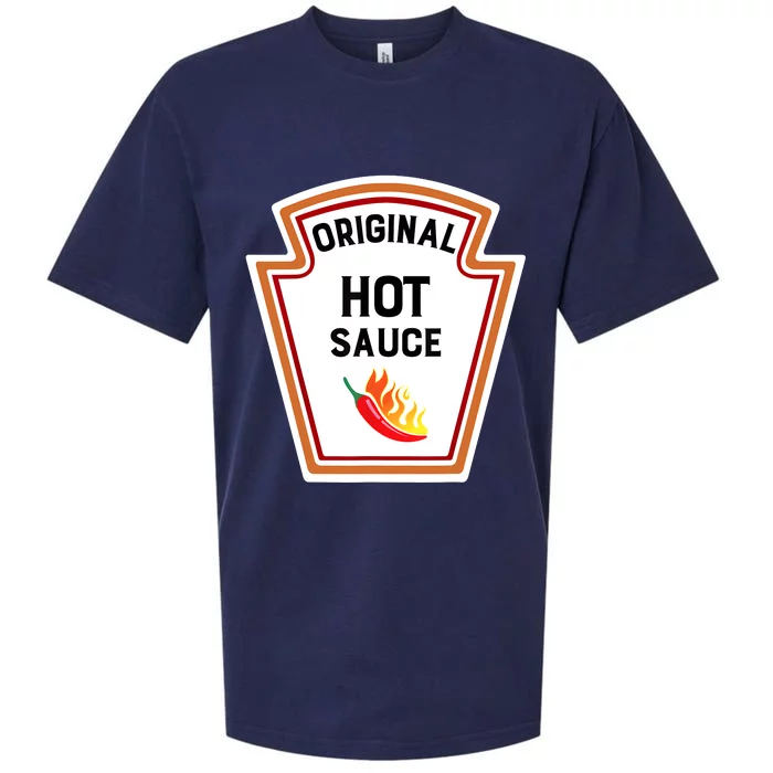 Funny Group Condiments Halloween Costume Original Hot Sauce Sueded Cloud Jersey T-Shirt