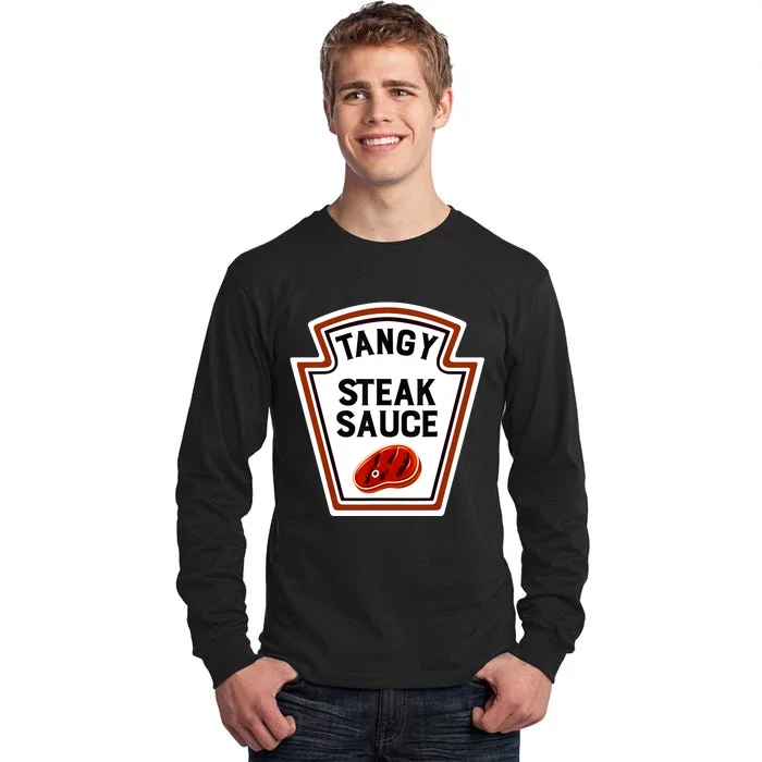 Funny Group Condiments Halloween Costume Tangy Steak Sauce Tall Long Sleeve T-Shirt