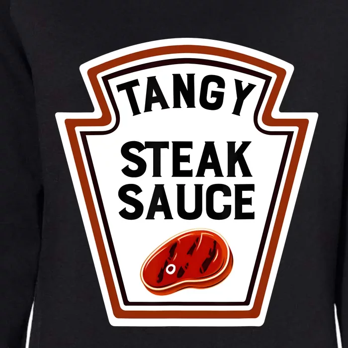 Funny Group Condiments Halloween Costume Tangy Steak Sauce Womens California Wash Sweatshirt